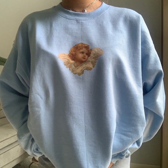 n e w ✨ rare angel baby blue crewneck 👼🏻 - Picture 4 of 10
